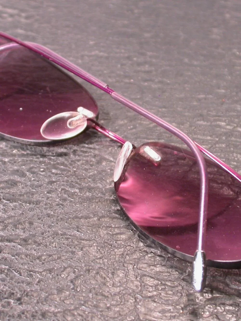 Silhouette Titan Frameless Purple Chrome Eyeglasses Made in Austria RX